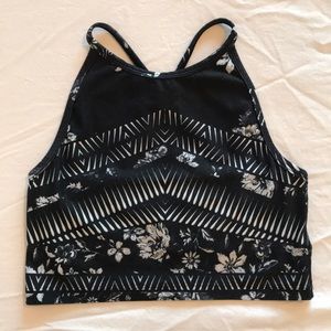 Betsey Johnson High Neck Longline Sports Bra